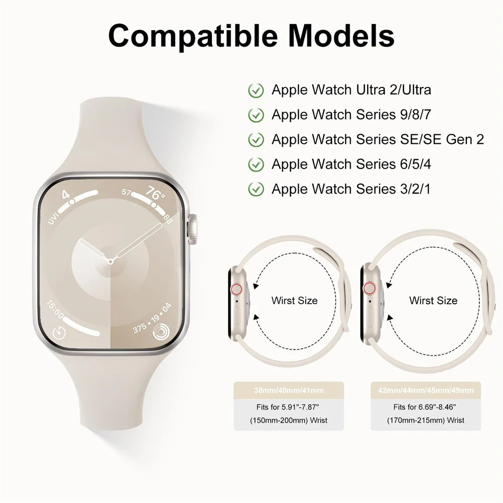 Premium Smart Devil 2er-Set Vollkleber-Softfilm für Apple iWatch 9/8/7, 41mm/45mm/SE/6/5/4, 44mm/40mm | HD-Displayschutz