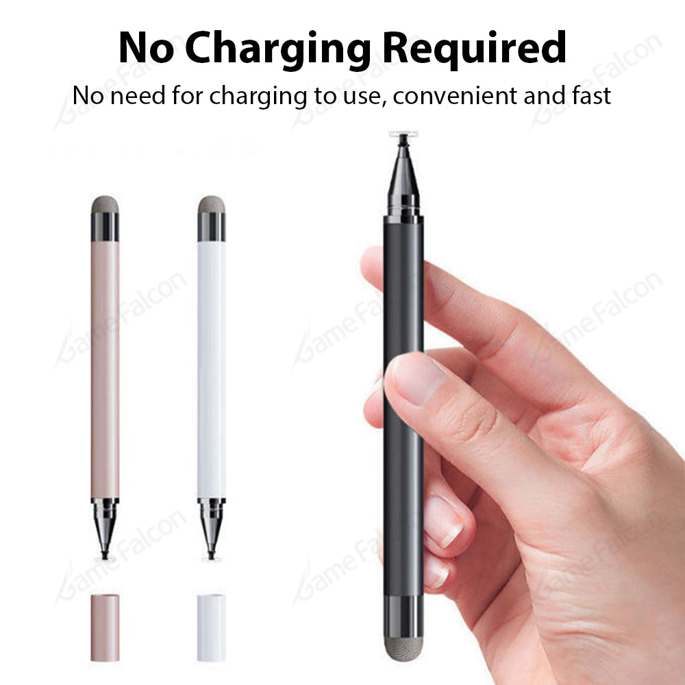 Premium Universal 2-in-1 Stift für iPad/Pro/Air/Mini: 10/9/8/7/6/5/4/3 Series: iOS & Android: Kapazitiver Touch-Pen für