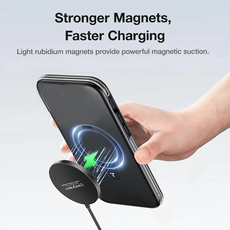 Premium 30W magnetisches kabelloses Ladegerät für Magsafe, Apple iPhone USB-A, PD – schnelles kabelloses Ladegerät, Ständer