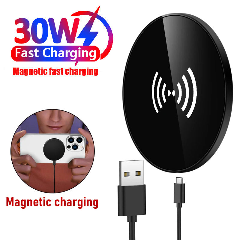 Hacrin 3 in 1 Wireless Charging station for Apple Watch Series 7 Charger Dock Fast Charging Station for Smartphones, Apple iPhone, Samsung, iOS & Android