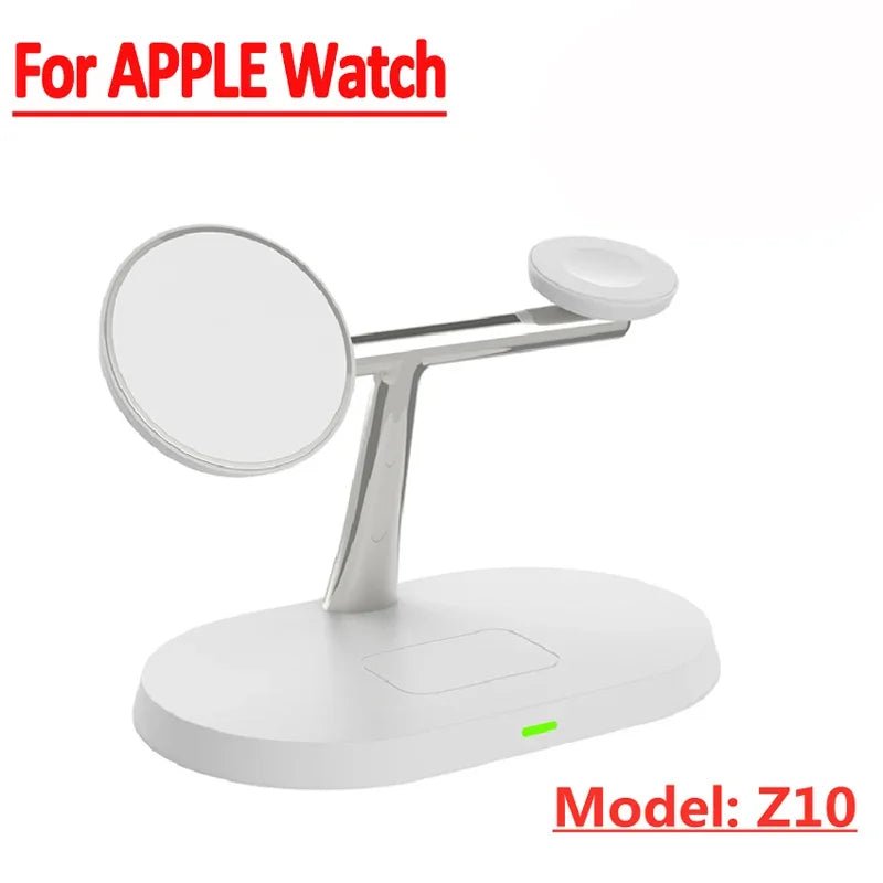Hacrin 3 in 1 Wireless Charging station for Apple Watch Series 7 Charger Dock Fast Charging Station for Smartphones, Apple iPhone, Samsung, iOS & Android