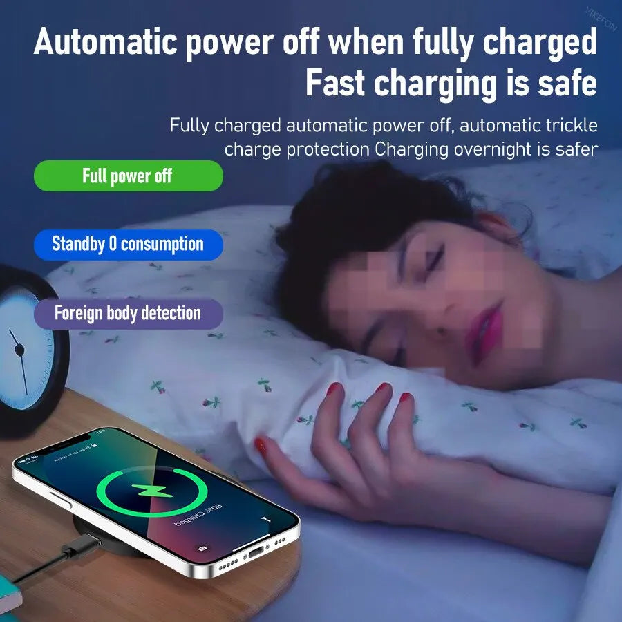 Hacrin 3 in 1 Wireless Charging station for Apple Watch Series 7 Charger Dock Fast Charging Station for Smartphones, Apple iPhone, Samsung, iOS & Android