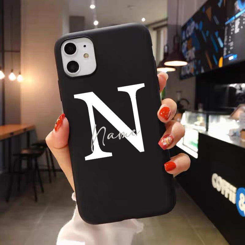 Personalized Luxury iPhone Case for Apple iPhone 16/16e, 15, 14, 13, 12 Pro Max, Pro, Plus & Mini Cover | Custom Name & Initials with Elegant Floral Design | MagSafe Compatible | Premium Camera Protection | Tempered Glass | Stylish Protective Case
