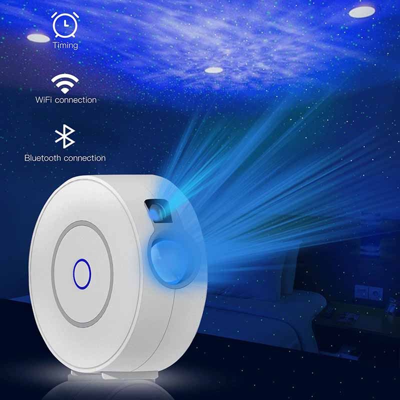Premium Sterne-Projektor Licht: Buntes Nebelwolken-Nachtlicht, Dynamisches Galaxien-Sternennachtlicht für Schlafzimmer, Spielzimmer