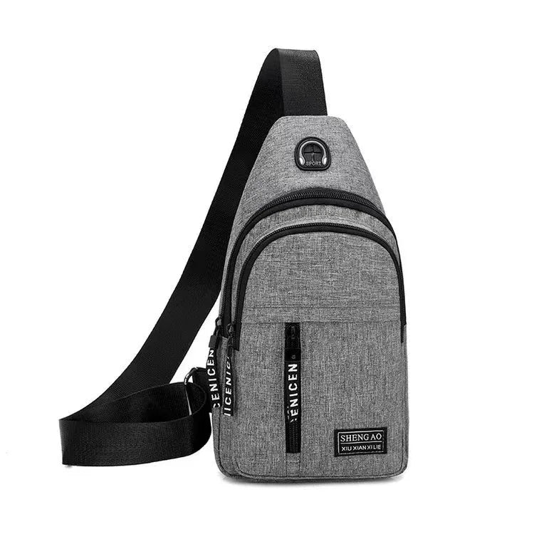 Hochwertige Neue Multifunktions-Brusttasche 2024: Herrenmode Trend aus Oxford Stoff, koreanischer Stil, Lässig und Wasserdicht - Phone Heaven Zone