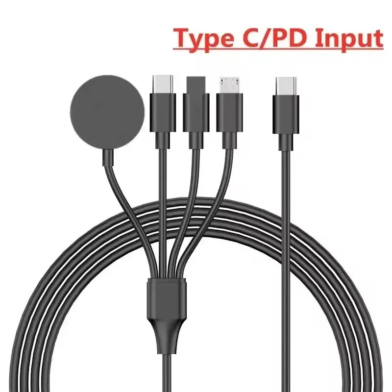 4-in-2 Gute Qualität USB-Lade-Datenkabel für iPhone Watch Ladegerät, iPhone Magnet Kabel | iWatch Typ-C Schnell