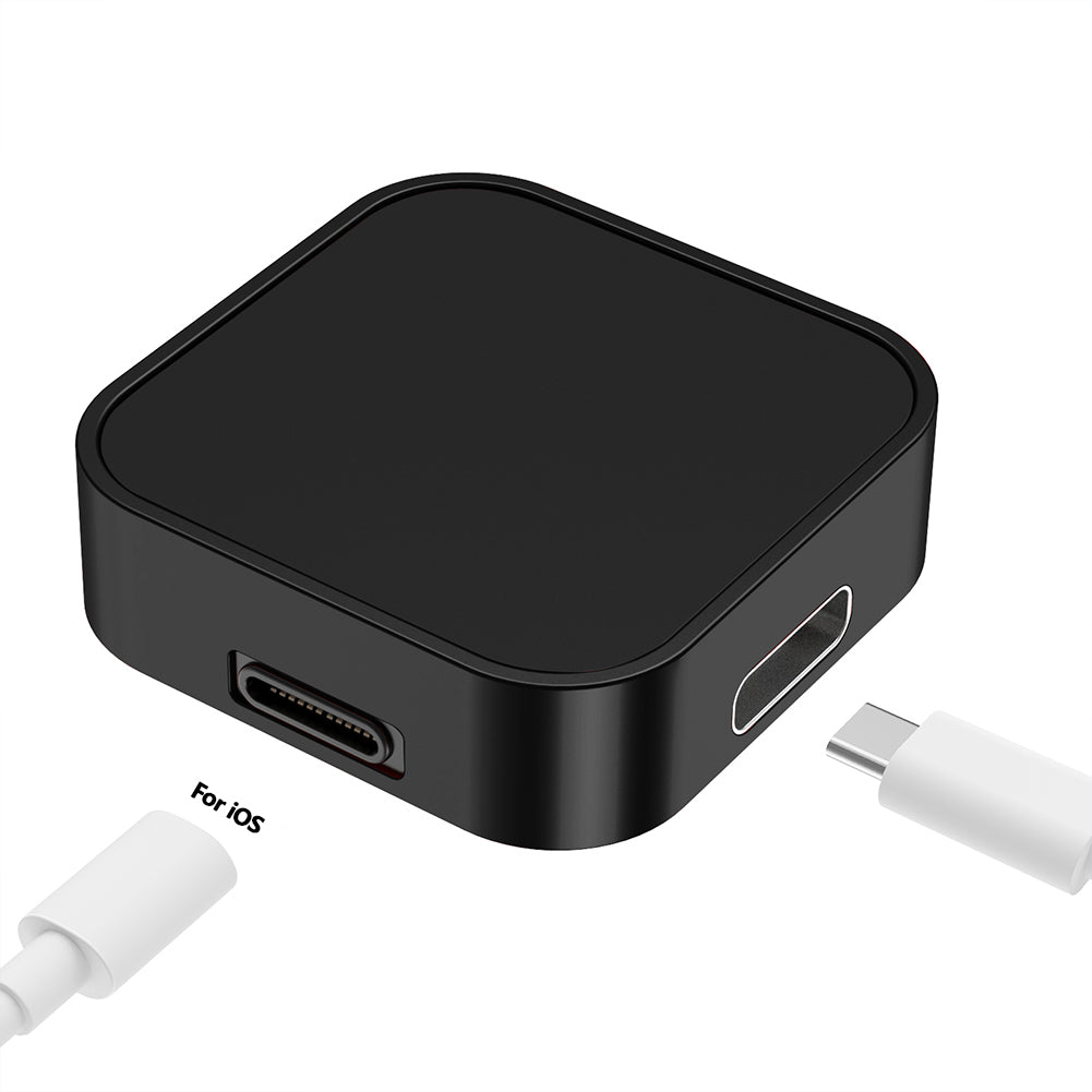 Premium 2-in-1 Ladedock Ständer 8-Pin Typ-C Drahtloses Magnetisches Ladegerät für Apple Watch Ultra | Kompatibel mit Apple