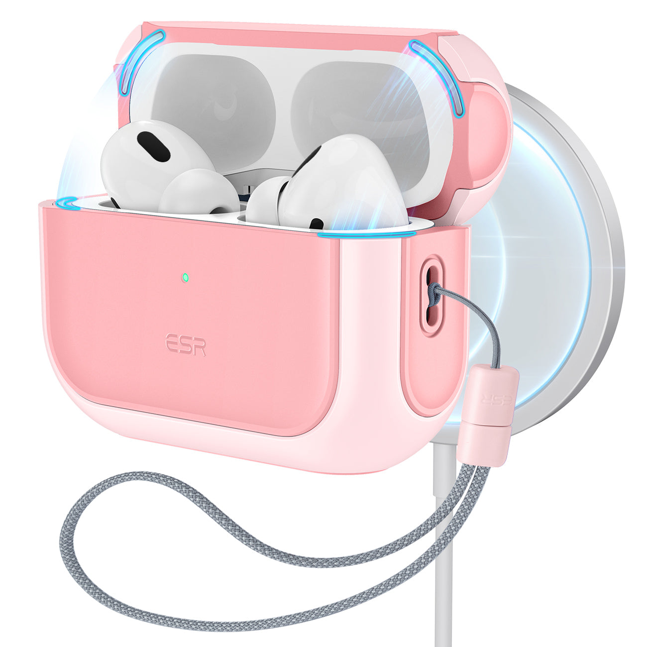 Premium MagSafe Case for Apple AirPods Pro 4/3/2/1 and Pro Series 2024/2022/2021/2019/2016 HaloLock Protective Cover | Orbit Hybrid Impact Protection | Durable, Compatible Case for AirPods Pro