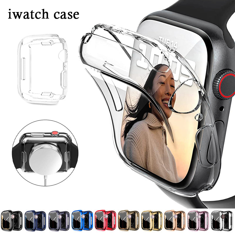 Premium Smart Devil 2er-Set Vollkleber-Softfilm für Apple iWatch 9/8/7, 41mm/45mm/SE/6/5/4, 44mm/40mm | HD-Displayschutz