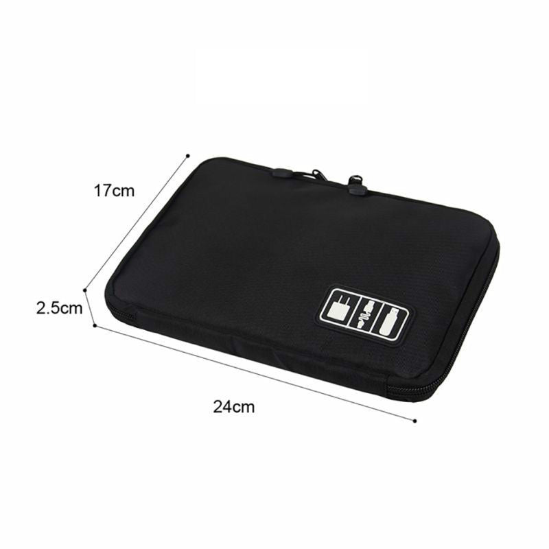 Premium Storage Bag for MacBook & Laptop Accessories – Fits 13", 14", 16" Devices – Travel Organizer Case for External Hard Drive, U-Disk, SSD, Charger, Headphones, Cables & More | Compact & Water-Resistant Design