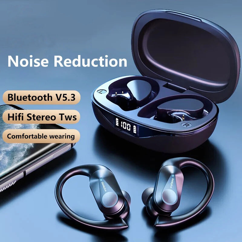 Lenovo LP75 Hochwertiges Bluetooth 5.3 Kopfhörer TWS Wireless Sport LED Digital Anzeige HiFi Stereo Rauschunterdrückung