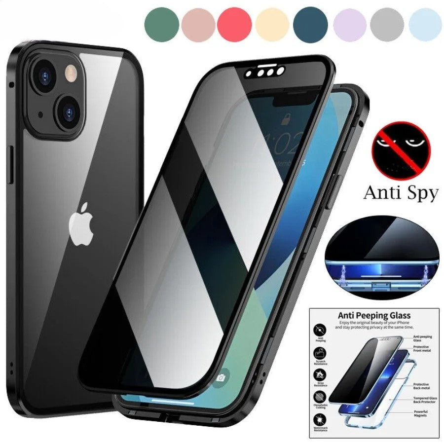 Privatsphäre iPhone Bildschirmschutz - Anti-Spionage Premium Gehärtetes Glas (5 Stück) - Phone Heaven Zone
