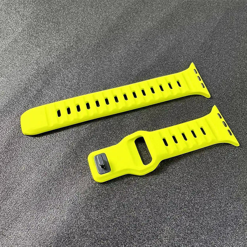 Premium Weiches Silikonarmband für Apple Watch | Elegant, Langlebig & Perfektes Sportarmband für jede Größe (49mm-38mm)
