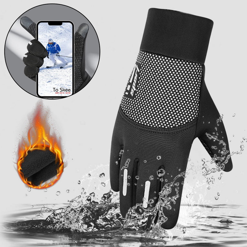 Hochwertige warme 3M-Laufhandschuhe für Radfahren, Touchscreen, Motorrad, Outdoor, Roller, winddicht, Sport, Reiten