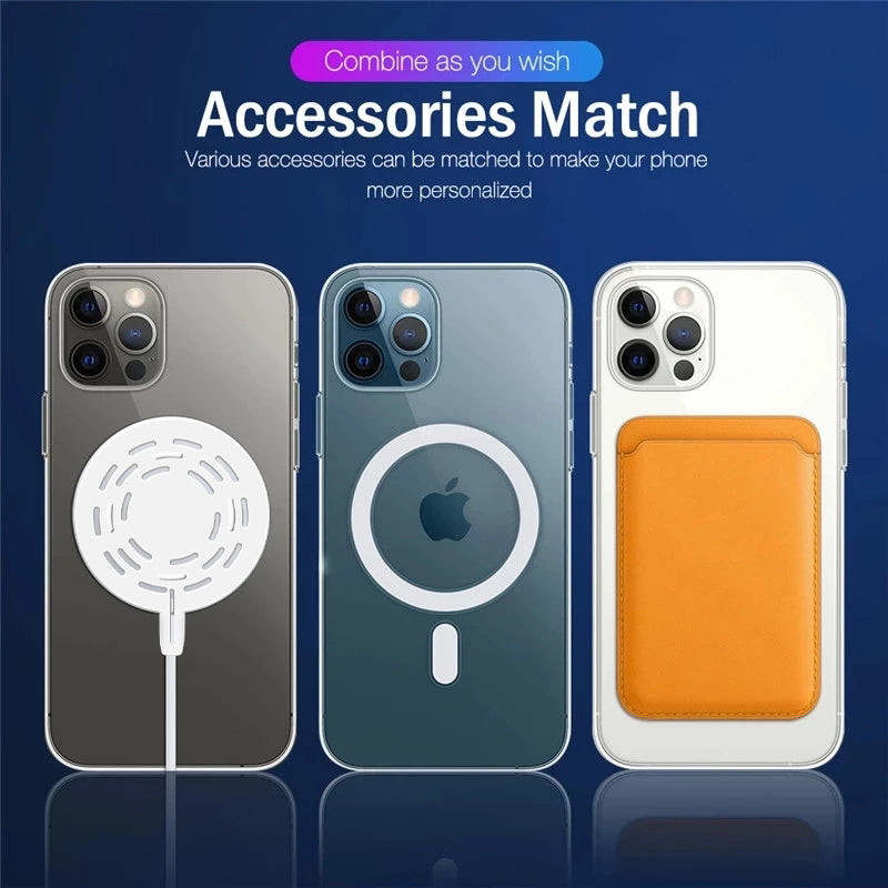 Magsafe Premium Apple iPhone Leder-Geldbörse Hülle - Luxus Magnetischer Kartenhalter