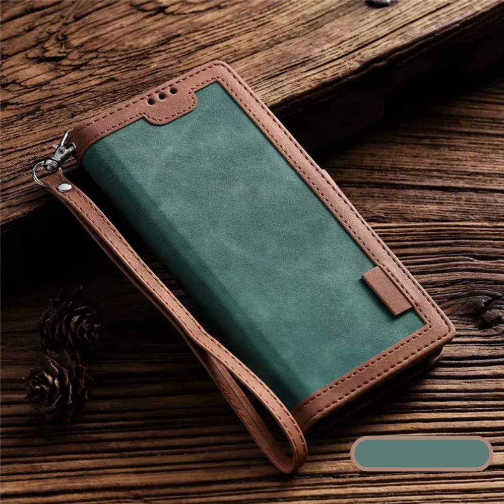 High-Quality Leather Flip Cover Wallet with Magnetic Closure and SIM Card Slot iPhone Case | MagSafe Compatible with Full Protection and Camera Lens Cover for Apple iPhone 16/15/14/13/12 Pro Max Plus Mini | Armor Phone Case Wallet Protective Cover