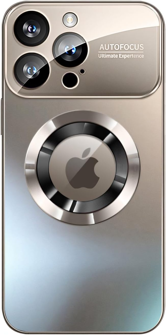 Luxury Matte Magnetic iPhone Case with Glass Lens Camera Protection | Shockproof & MagSafe Compatible | Armor Protective Cover for Apple iPhone 16/15/14/13/12 Pro Max Plus Mini | Limited Edition