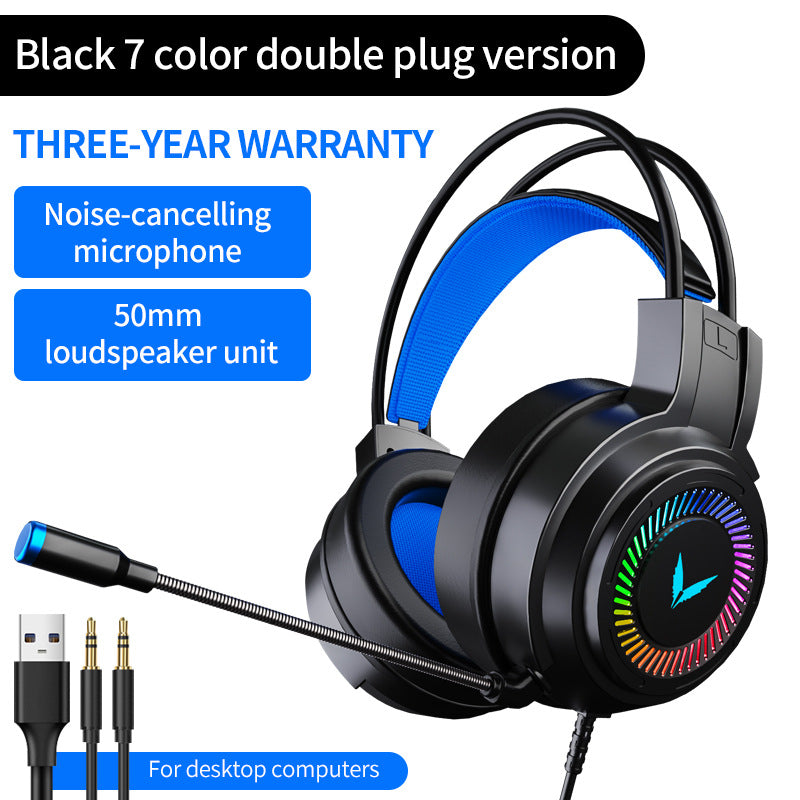 Hochwertiges Onikuma X15 Pro Over-Ear Gaming-Headset mit Kabel | Geräuschunterdrückung, Rosa Katzenohren, RGB-Licht und