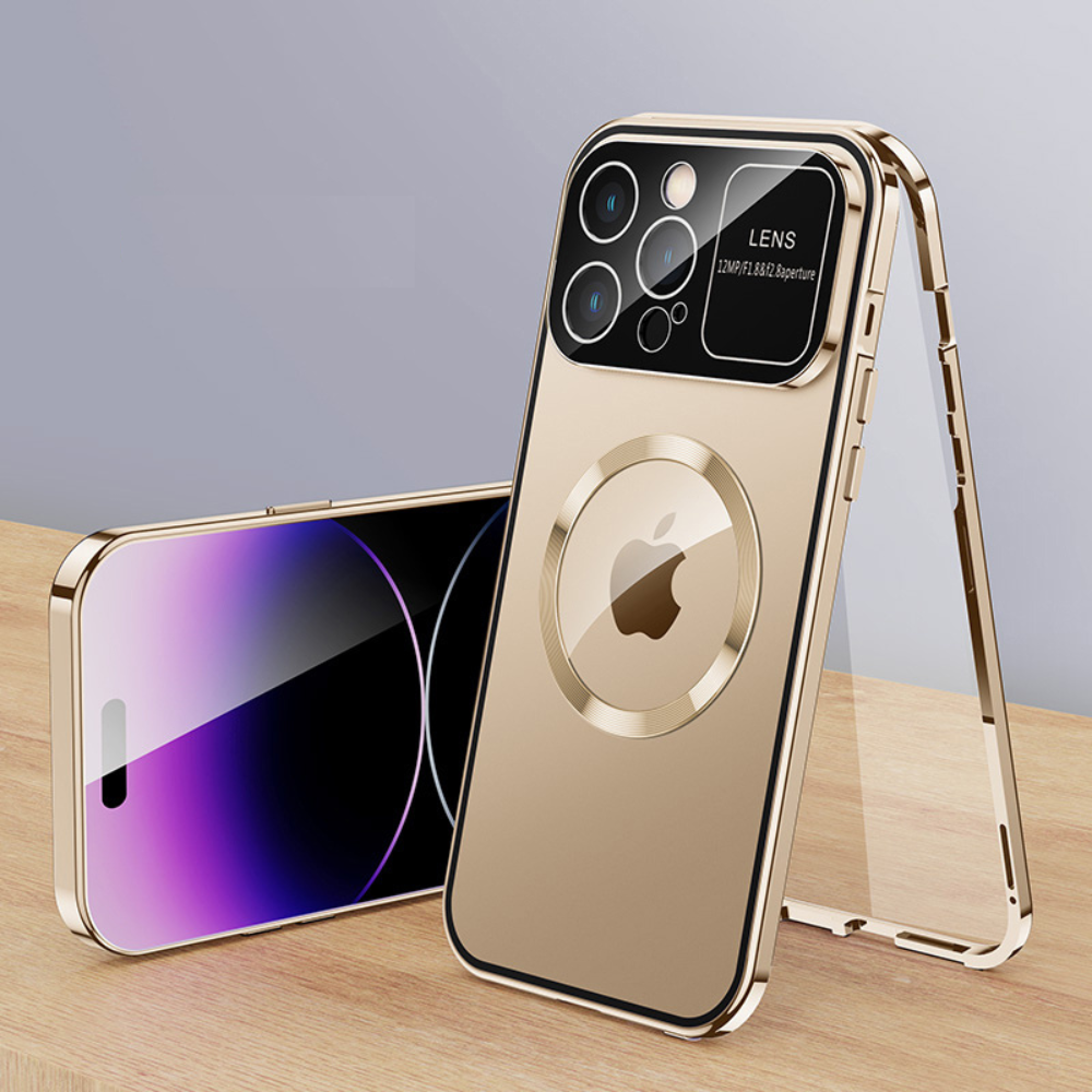 iPhone Case with MagSafe: Premium Double-Sided HD Glass Case with Wireless Charging and Camera Lens Protection | Shockproof Cover with Magnetic Armor for Apple iPhone 16/16e, 15, 14, 13, 12 Pro Max, Pro, Plus & Mini | Luxury Phone Case