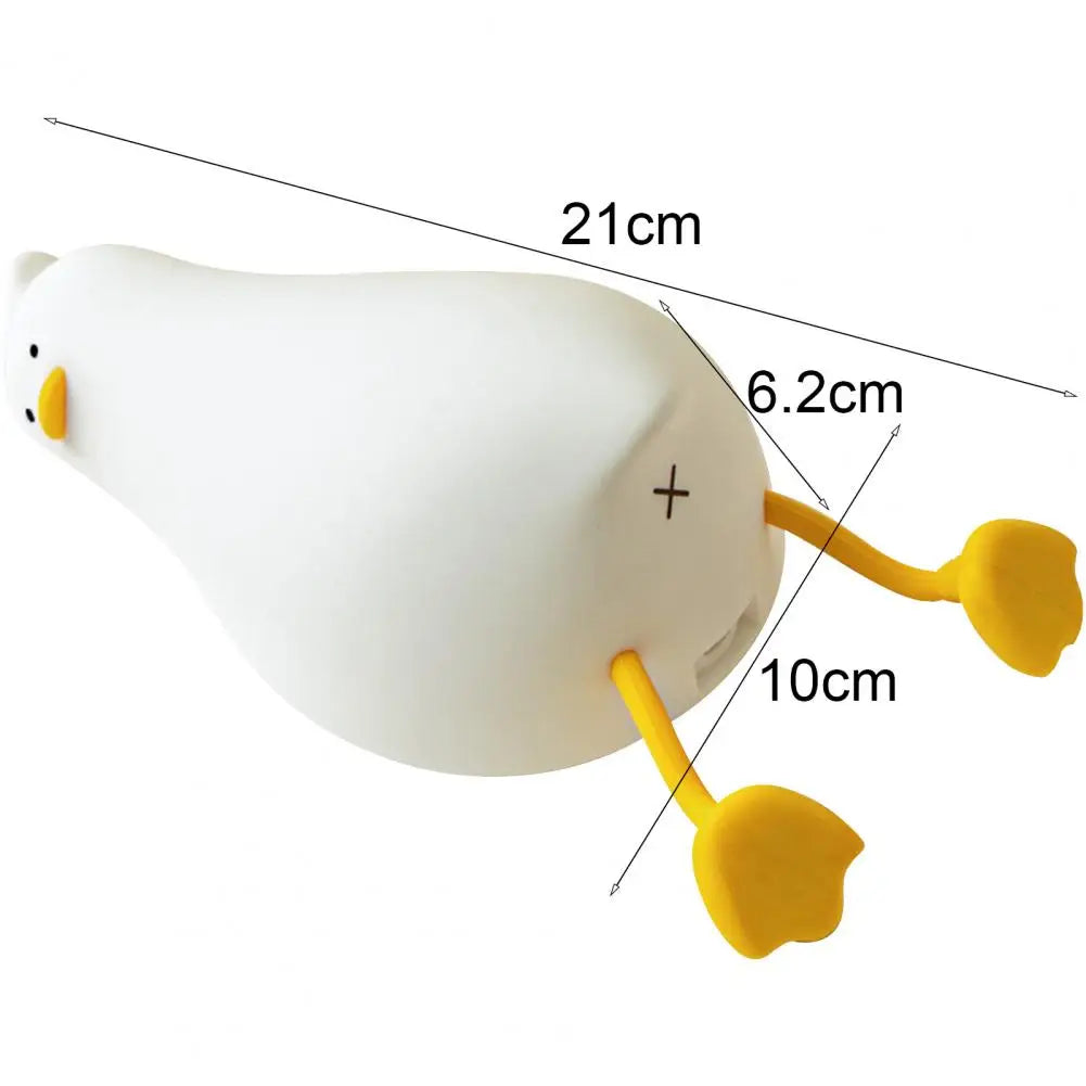 Premium Duck Night Lights: Rechargeable USB Lamp for Smartphone, Laptop, Tablet, PC, Apple iPhone, iPad, MacBook, iOS, Android, Samsung Kids' Room - Cartoon Silicone Ducks - Birthday Gift and Bedroom Decoration | Limited Edition