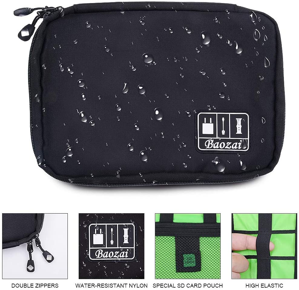 Premium Storage Bag for MacBook & Laptop Accessories – Fits 13", 14", 16" Devices – Travel Organizer Case for External Hard Drive, U-Disk, SSD, Charger, Headphones, Cables & More | Compact & Water-Resistant Design