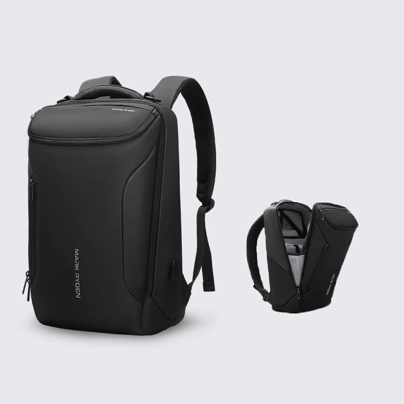 Premium Business-Rucksack für Männer: Wasserdichter Laptop-Rucksack mit USB-Aufladung, 17-Zoll-Laptopfach, ideal für Reisen 