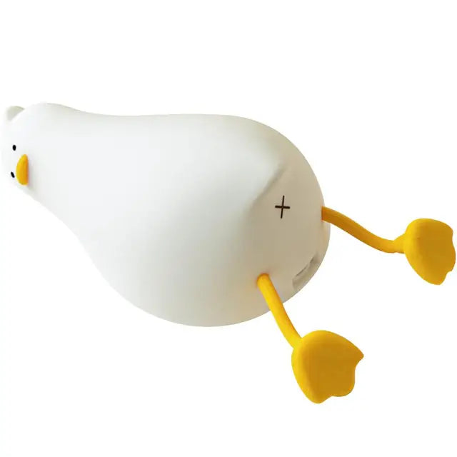 Premium Duck Night Lights: Rechargeable USB Lamp for Smartphone, Laptop, Tablet, PC, Apple iPhone, iPad, MacBook, iOS, Android, Samsung Kids' Room - Cartoon Silicone Ducks - Birthday Gift and Bedroom Decoration | Limited Edition