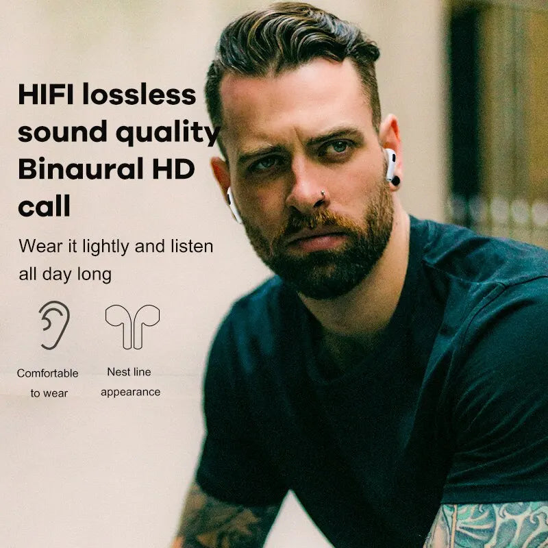 Premium AirPods Pro Design TWS Kopfhörer: Bluetooth Wireless Earphones – Lifestyle & Sport Headset, Stereo Mini-Ohrhörer mit 