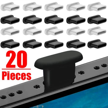 Premium Metall-Staubschutz für iPhone 15/14/13/12 Pro/Max/Plus/Mini | Ladeanschluss-Schutz, kompatibel mit iPhone & iPad
