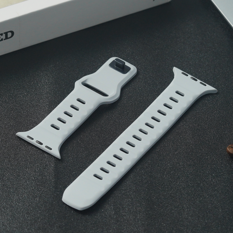 Premium Weiches Silikonarmband für Apple Watch | Elegant, Langlebig & Perfektes Sportarmband für jede Größe (49mm-38mm)