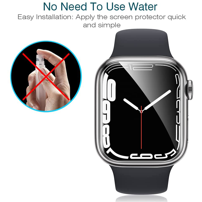 Displayschutzfolie für Apple Watch 44mm 40mm 45mm 41mm 38mm 42mm iWatch 6 SE 5 4 | Hochwertige HD Glasfolie, Schutzfilm