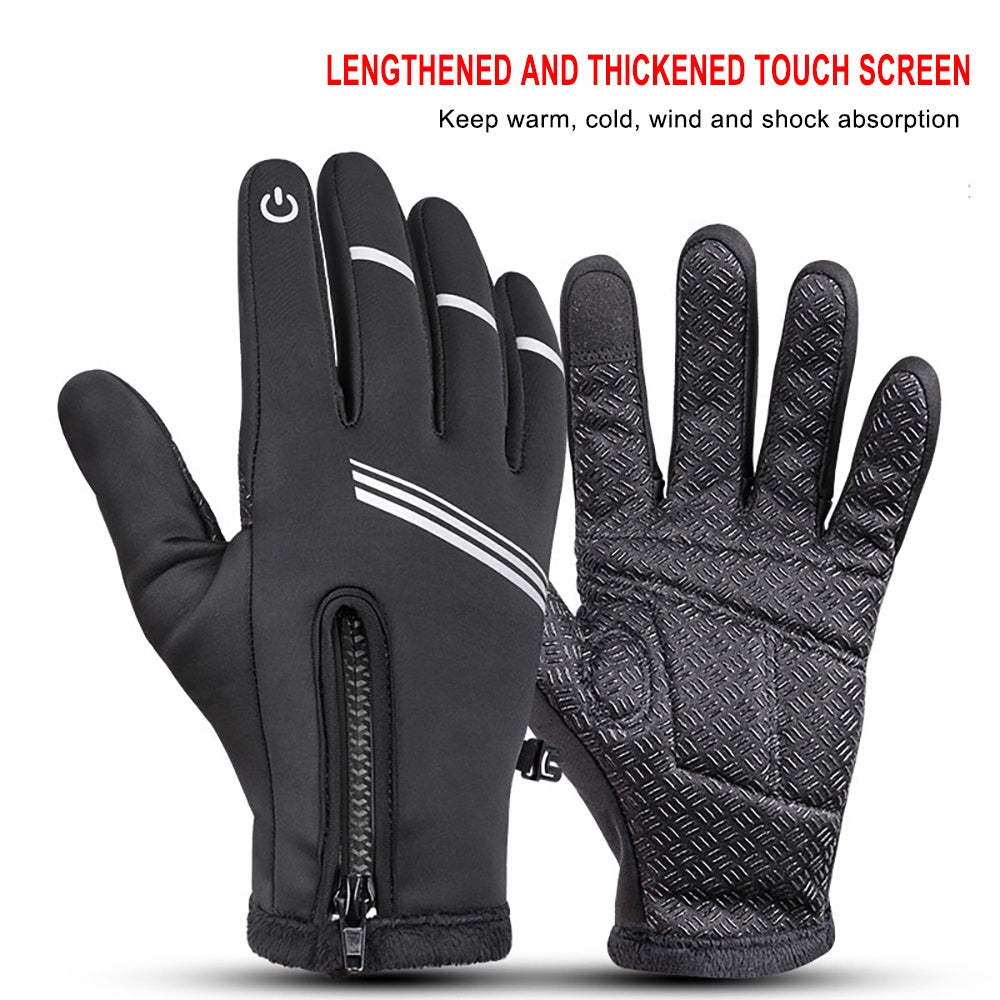 Hochwertige warme 3M-Laufhandschuhe für Radfahren, Touchscreen, Motorrad, Outdoor, Roller, winddicht, Sport, Reiten