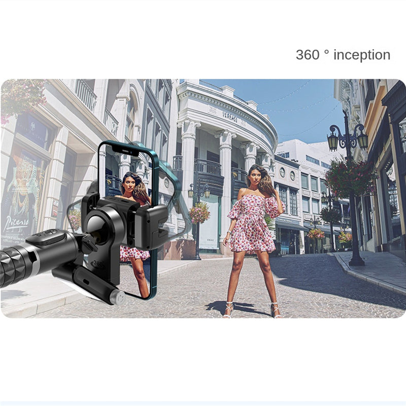 360° Dreh-Gimbal Stabilisator, Selfie Stick & Stativ: Hochwertiges Zubehör für Apple iPhone 15/14/13/12/11| Live-Fotografie