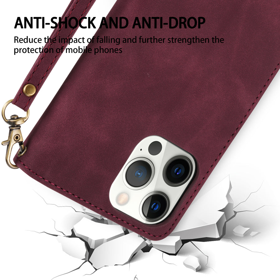 SecureSwipe Premium Leather Wallet Case for Apple iPhone 16/15/14/13/12 Pro Max Plus Mini | Wallet & Coin Purse Features: Magnetic Closure, Multiple Card Slots, Scratch-Resistant, Shockproof & Lightweight Design