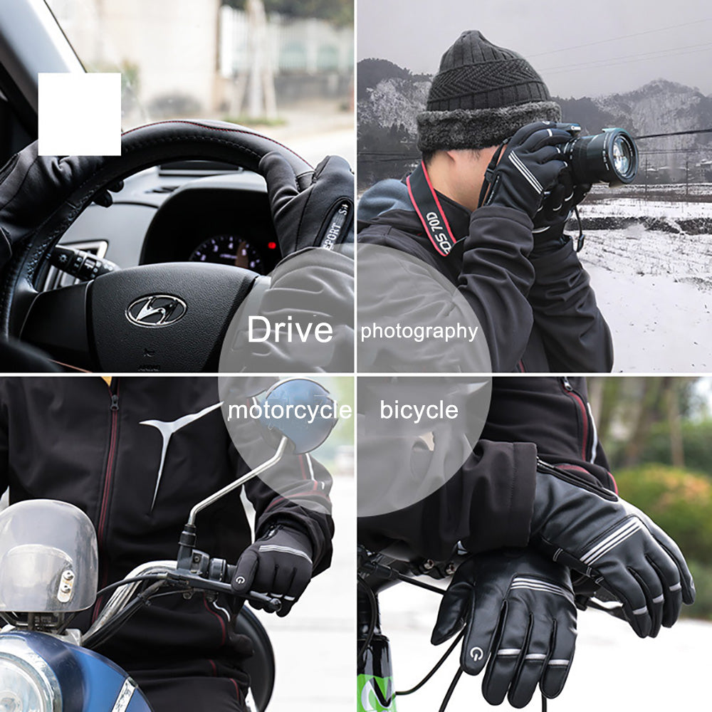 Hochwertige warme 3M-Laufhandschuhe für Radfahren, Touchscreen, Motorrad, Outdoor, Roller, winddicht, Sport, Reiten