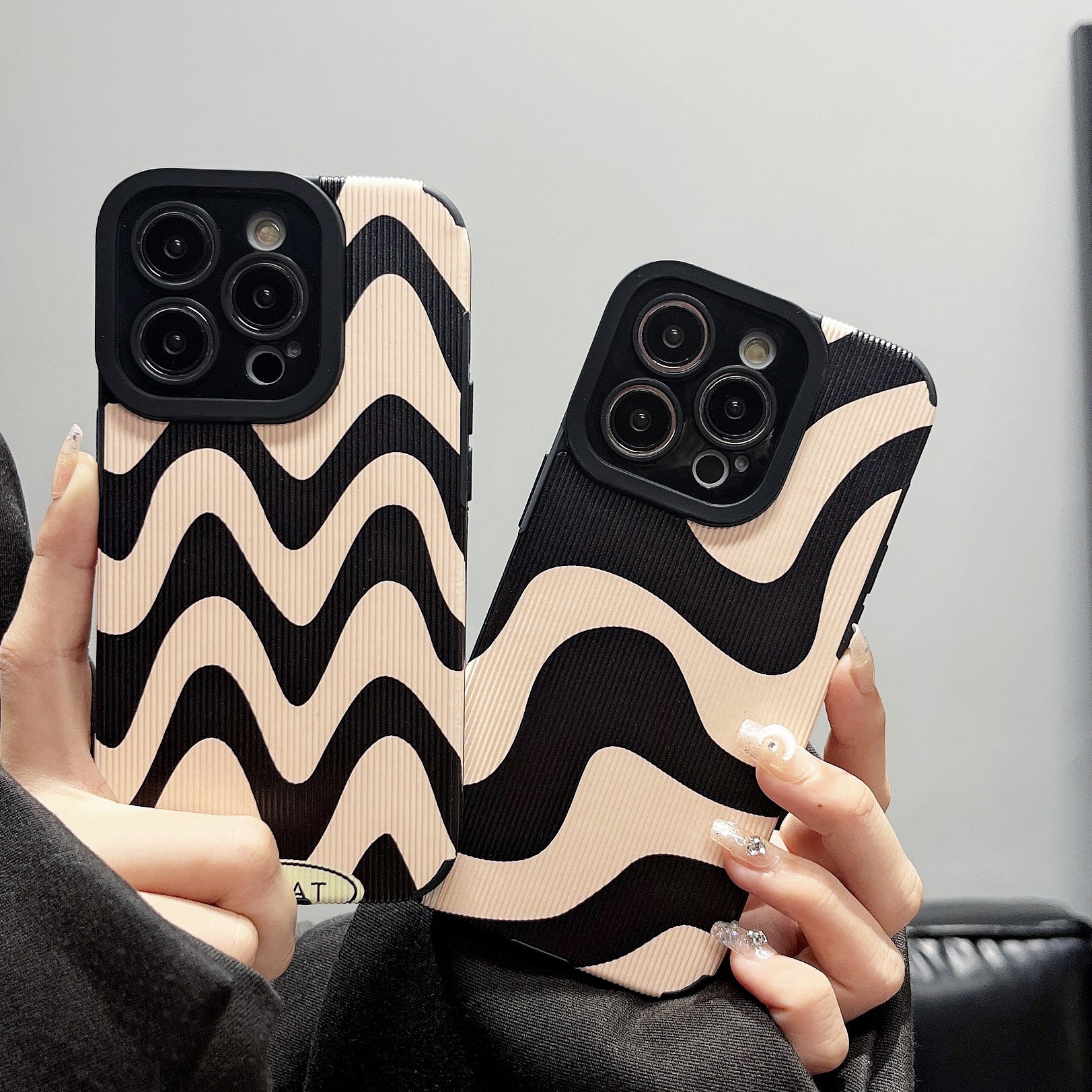 Luxury Ultra-Thin Black and White Zebra Stripe iPhone Case | MagSafe Case with Camera Protector for Apple iPhone 16/15/14/13/12 Pro Max Plus Mini Cover | Heavy Duty, Shockproof Phone Case | Silicone Soft Cover Protective Case