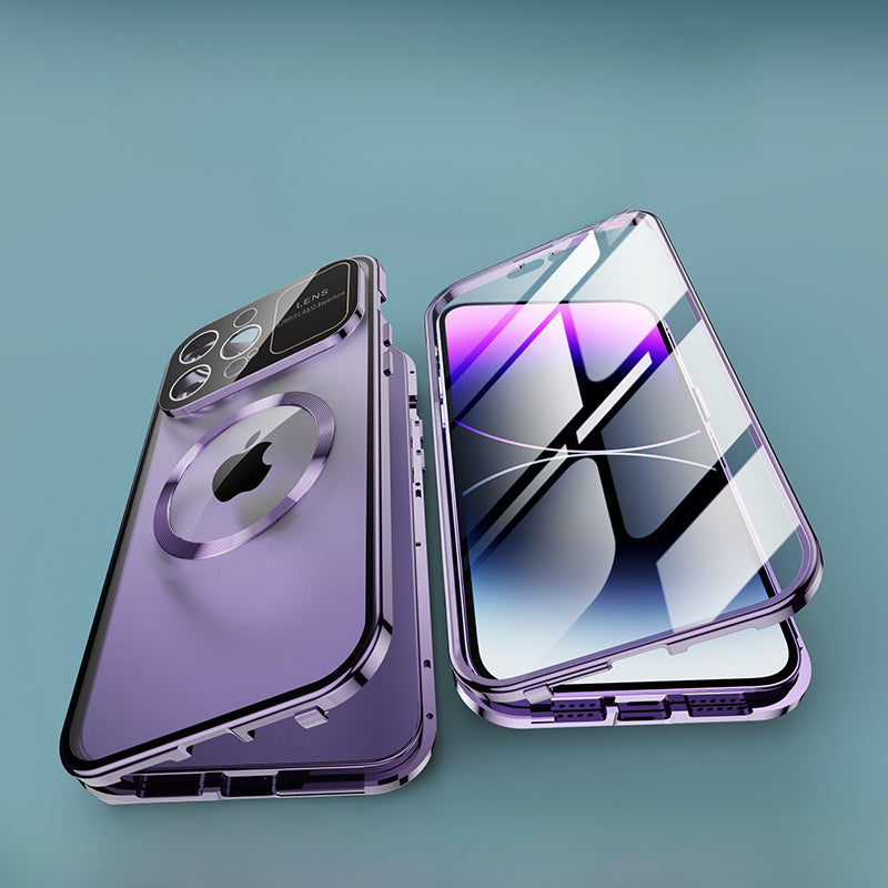 iPhone Case with MagSafe: Premium Double-Sided HD Glass Case with Wireless Charging and Camera Lens Protection | Shockproof Cover with Magnetic Armor for Apple iPhone 16/16e, 15, 14, 13, 12 Pro Max, Pro, Plus & Mini | Luxury Phone Case