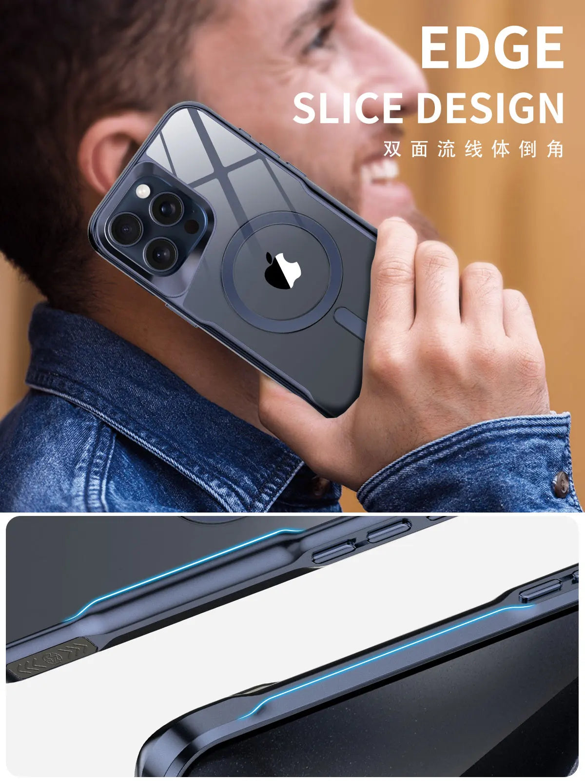 Premium iPhone Case Clear HD | Magnetic MagSafe & Wireless Charging | Shockproof Transparent Hybrid Armor with Camera Lens Protection for Apple iPhone 16/16e, 15, 14, 13, 12 Pro Max, Pro, Plus & Mini Cover