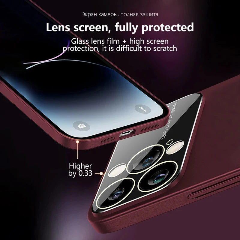 iPhone Case with MagSafe: Premium Double-Sided HD Glass Case with Wireless Charging and Camera Lens Protection | Shockproof Cover with Magnetic Armor for Apple iPhone 16/16e, 15, 14, 13, 12 Pro Max, Pro, Plus & Mini | Luxury Phone Case