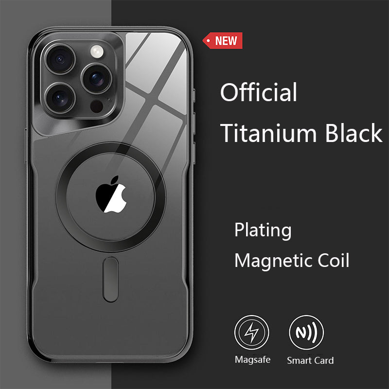 Premium iPhone Case Clear HD | Magnetic MagSafe & Wireless Charging | Shockproof Transparent Hybrid Armor with Camera Lens Protection for Apple iPhone 16/16e, 15, 14, 13, 12 Pro Max, Pro, Plus & Mini Cover