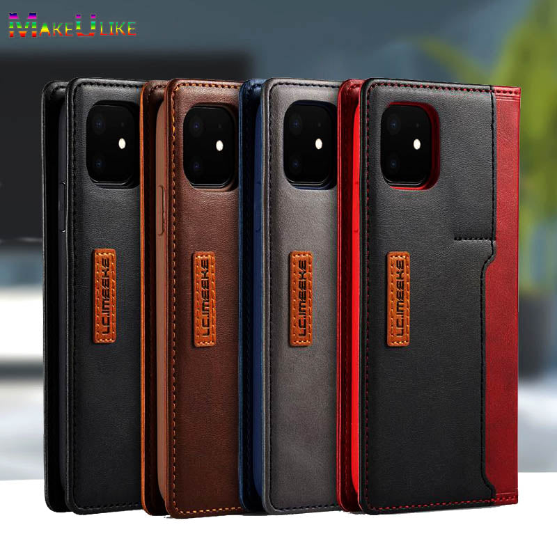 High-Quality Leather Flip Cover Wallet with Magnetic Closure and SIM Card Slot iPhone Case | MagSafe Compatible with Full Protection and Camera Lens Cover for Apple iPhone 16/15/14/13/12 Pro Max Plus Mini | Armor Phone Case Wallet Protective Cover