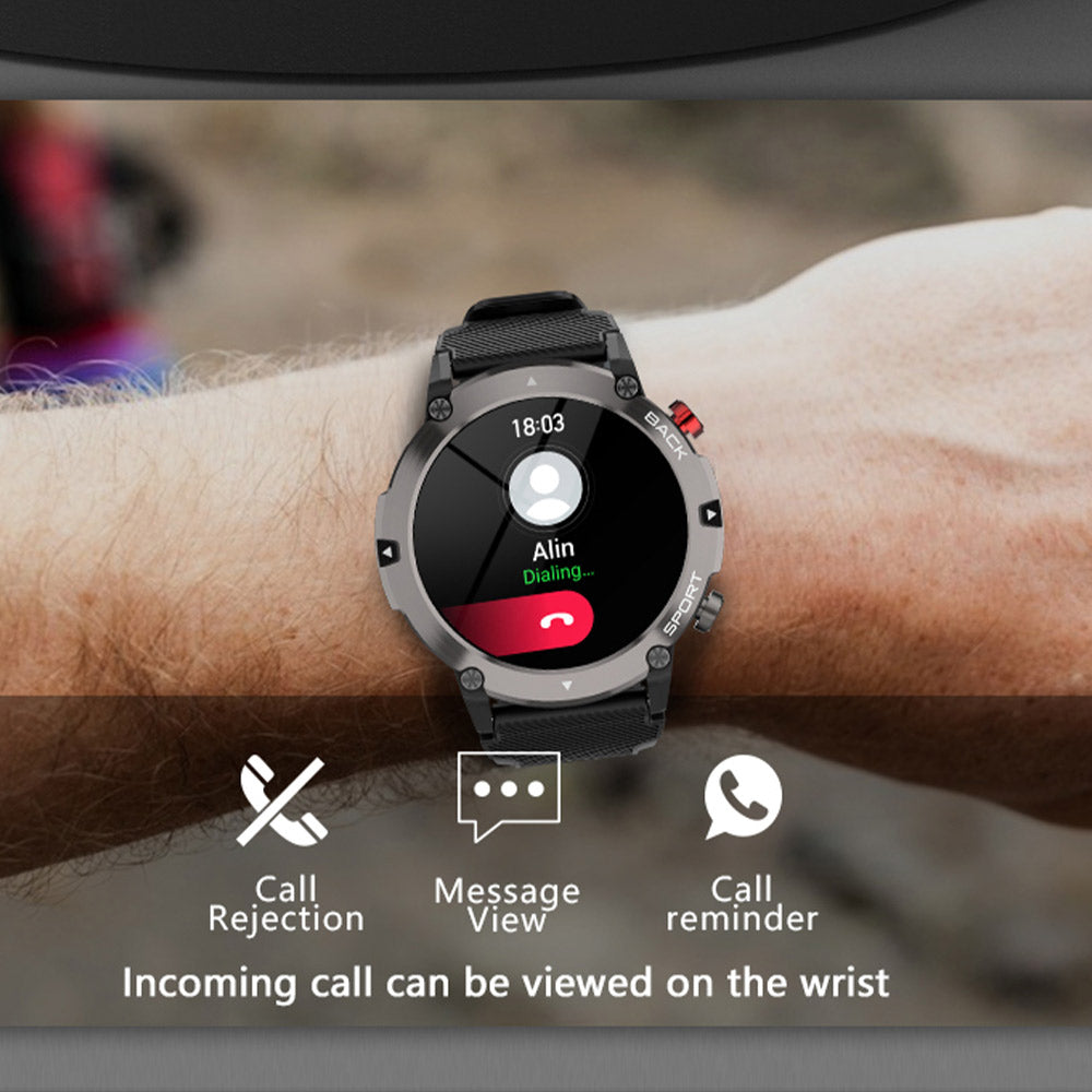 Hochwertiges Smartwatch 2024 für Männer, Bluetooth-Anruf, wasserdichte Uhren