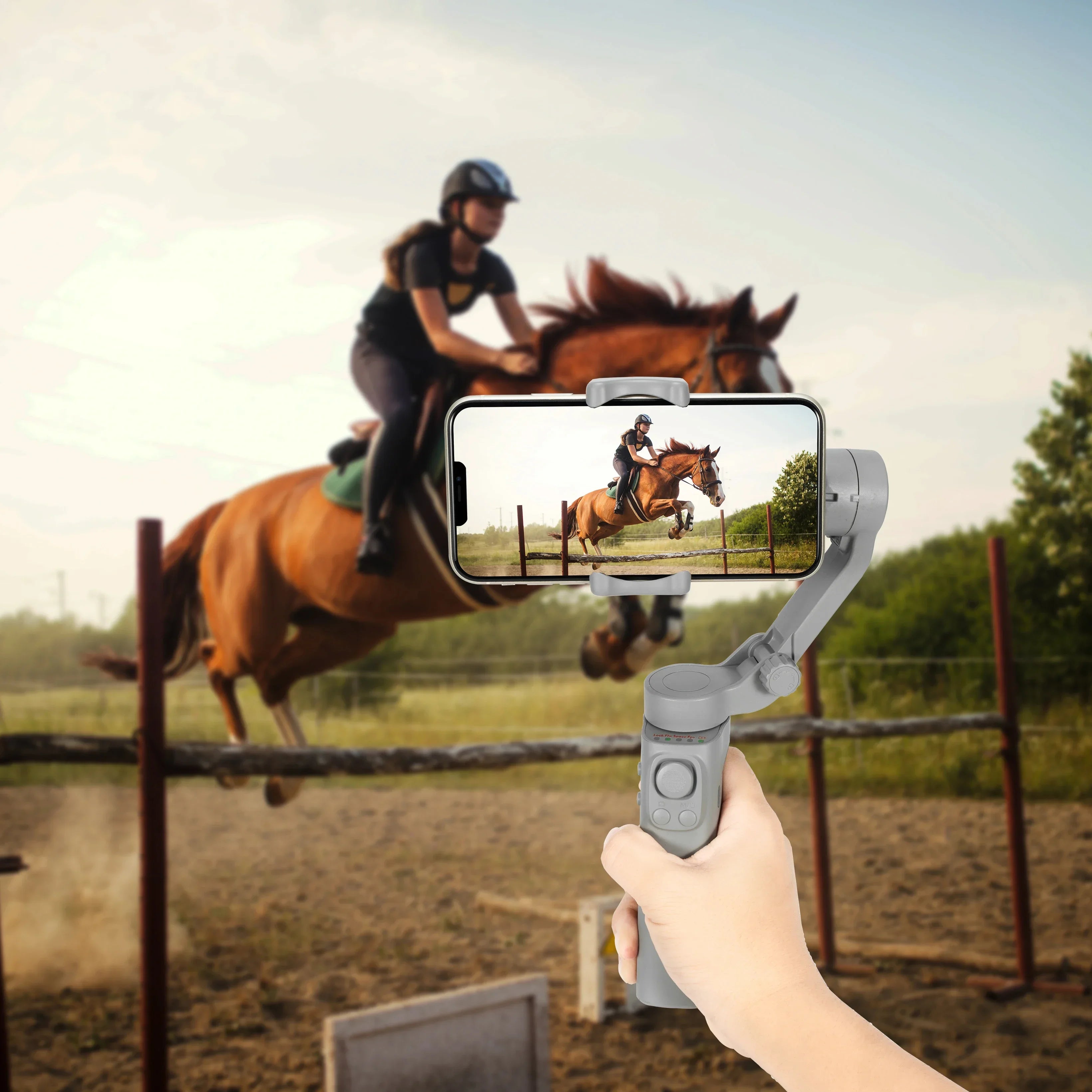 3-Achsen Faltbarer Handheld-Gimbal-Stabilisator Smartphones: Hochwertige Anti-Wackel Videoaufnahme | iPhone &
