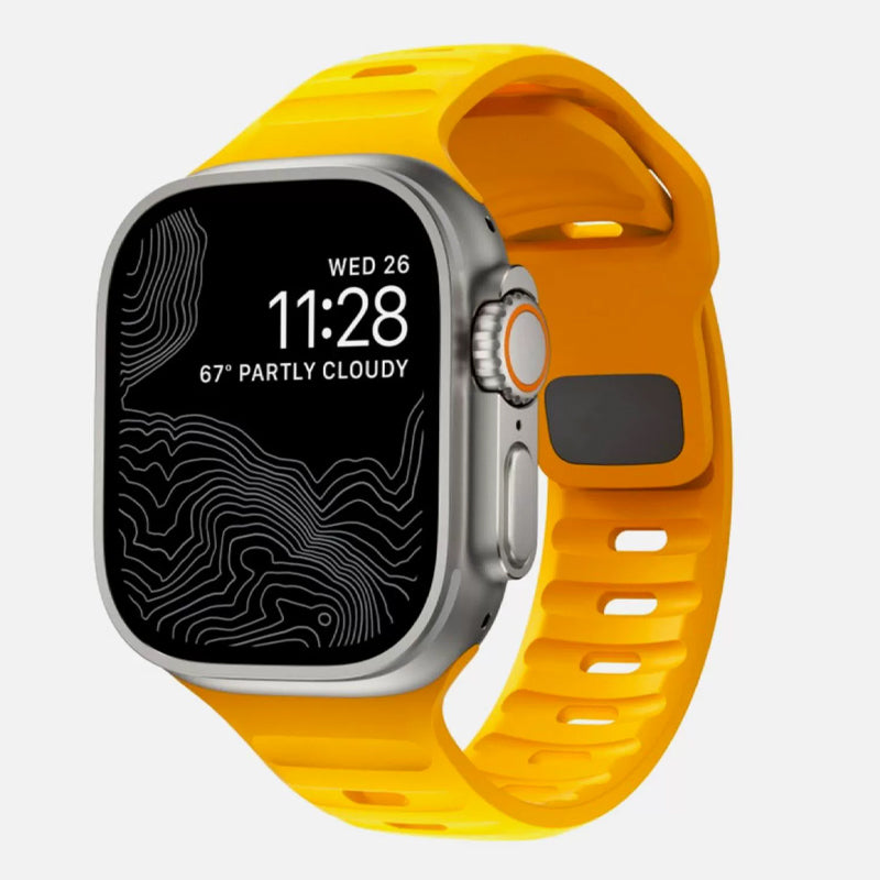 Premium Weiches Silikonarmband für Apple Watch | Elegant, Langlebig & Perfektes Sportarmband für jede Größe (49mm-38mm)