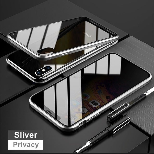 Privatsphäre iPhone Bildschirmschutz - Anti-Spionage Premium Gehärtetes Glas (5 Stück) - Phone Heaven Zone