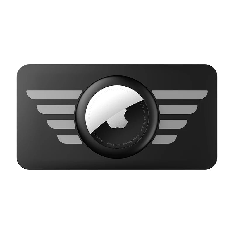 Premium Apple AirTag Brieftaschenhalter & Hülle, 2er Pack: Dünner AirTag Brieftaschenclip, Case für Apple Airtags, GPS-Tracker