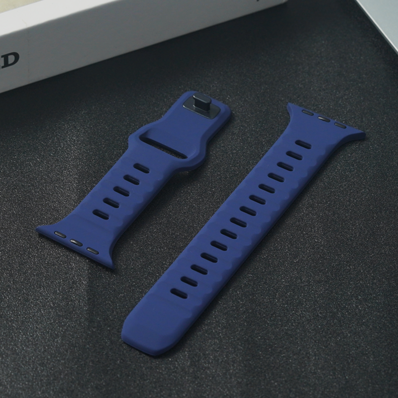 Premium Weiches Silikonarmband für Apple Watch | Elegant, Langlebig & Perfektes Sportarmband für jede Größe (49mm-38mm)