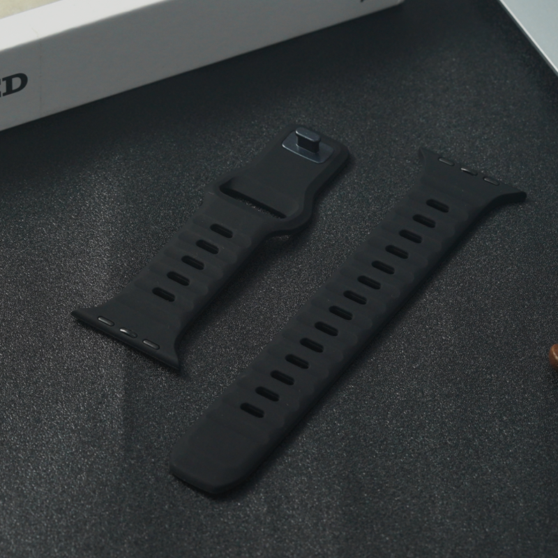 Premium Weiches Silikonarmband für Apple Watch | Elegant, Langlebig & Perfektes Sportarmband für jede Größe (49mm-38mm)