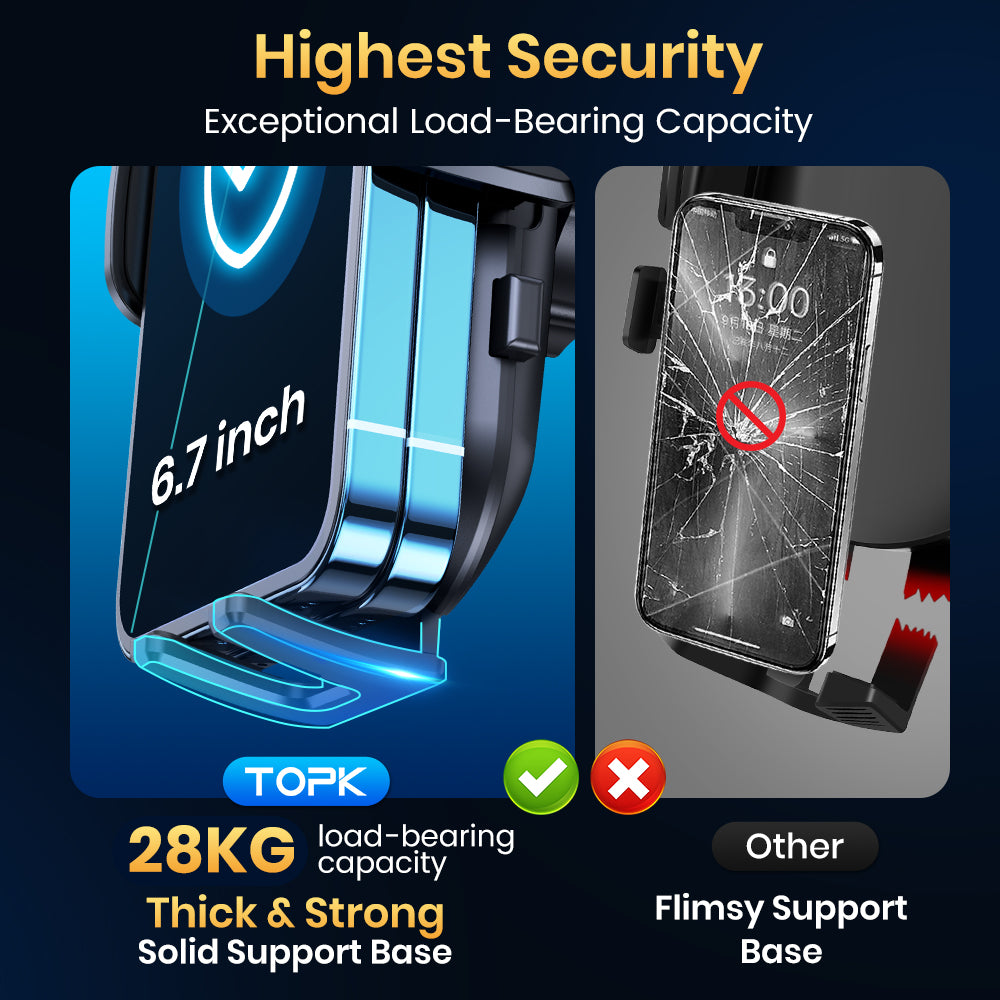 Premium D36-G Universal Auto Telefon Halter mit Haken Clip,Air Vent Auto Halterung,360° Rotation Handyhalterung