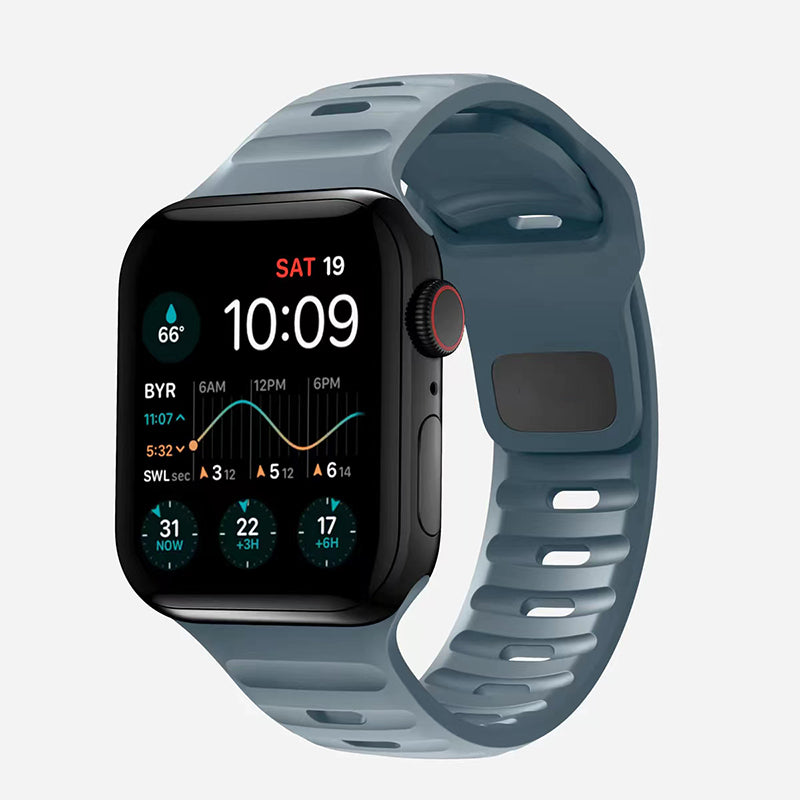 Premium Weiches Silikonarmband für Apple Watch | Elegant, Langlebig & Perfektes Sportarmband für jede Größe (49mm-38mm)